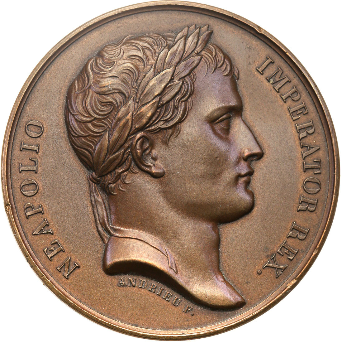 Księstwo Warszawskie. Napoleon. Medal 1807, Utworzenie Księstwa Warszawskiego, brąz
